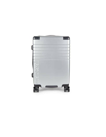 Roberto Cavalli Spinner Suitcase - 20" Silver-JSV01XA#363-05