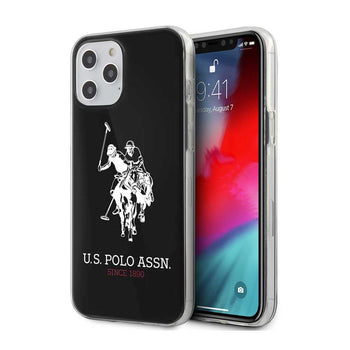 U.S.Polo Hard Case for iPhone12 - Big DH Logo - Black & White