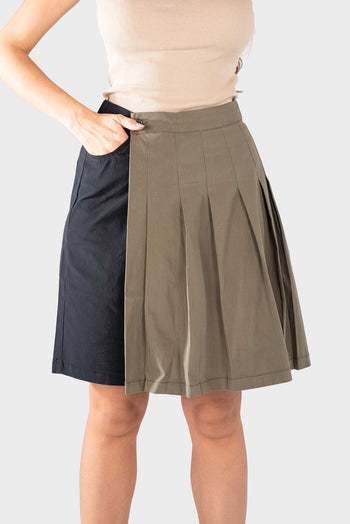 Bossini Ladies Woven Culottes Shorts - Green