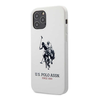 U.S.Polo Assn.Liquid Silicone Hard DH Logo Case for iPhone 12 / 12 Pro