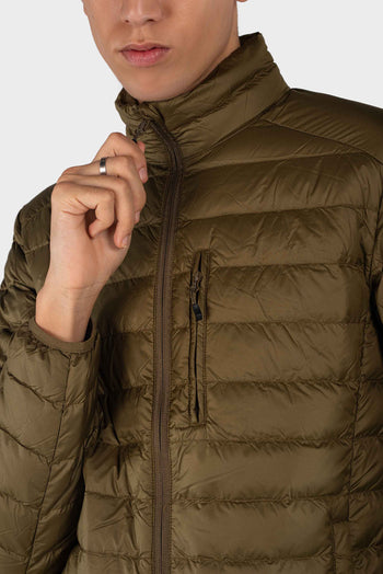 Bossini Mens Woven Down Jacket - Army Green