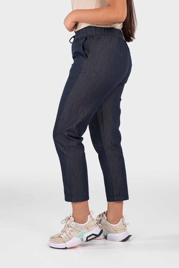 Bossini Ladies Woven Pants - Navy Combo