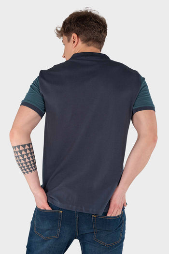 Bossini Mens Polo Neck Short Sleeves Shirt - Stargazer