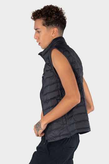 Bossini Mens Woven Down Vest - Black