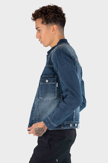 Bossini Mens Denim Jacket - Dark Indigo