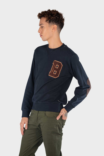 Bossini Mens Knitted Pullover - Dark Blue