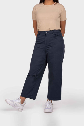 Bossini Ladies Woven Pants - Dark Blue