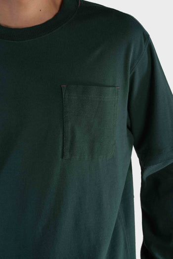 Bossini Mens Long Sleeve Knitted T-Shirt - Green