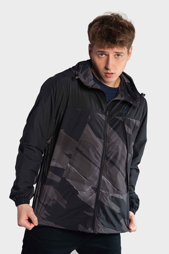 Bossini Mens Camouflage Hoodie - Black