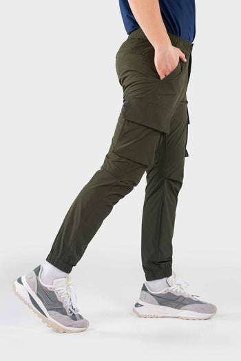 Bossini Mens Woven Sweat Pants - Dark Green