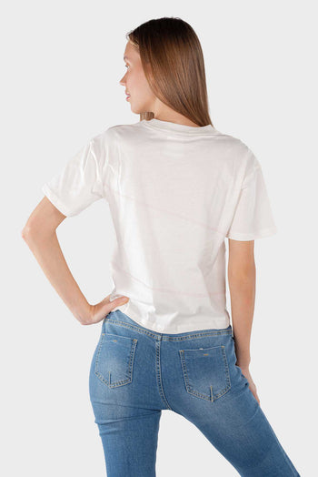 Bossini Ladies Knit S/S T-Shirt - White