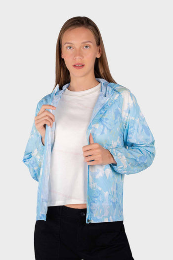 Bossini Ladies Hooded Jacket - Blue Combo