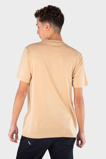 Bossini Mens Knitted T-Shirt - Khaki