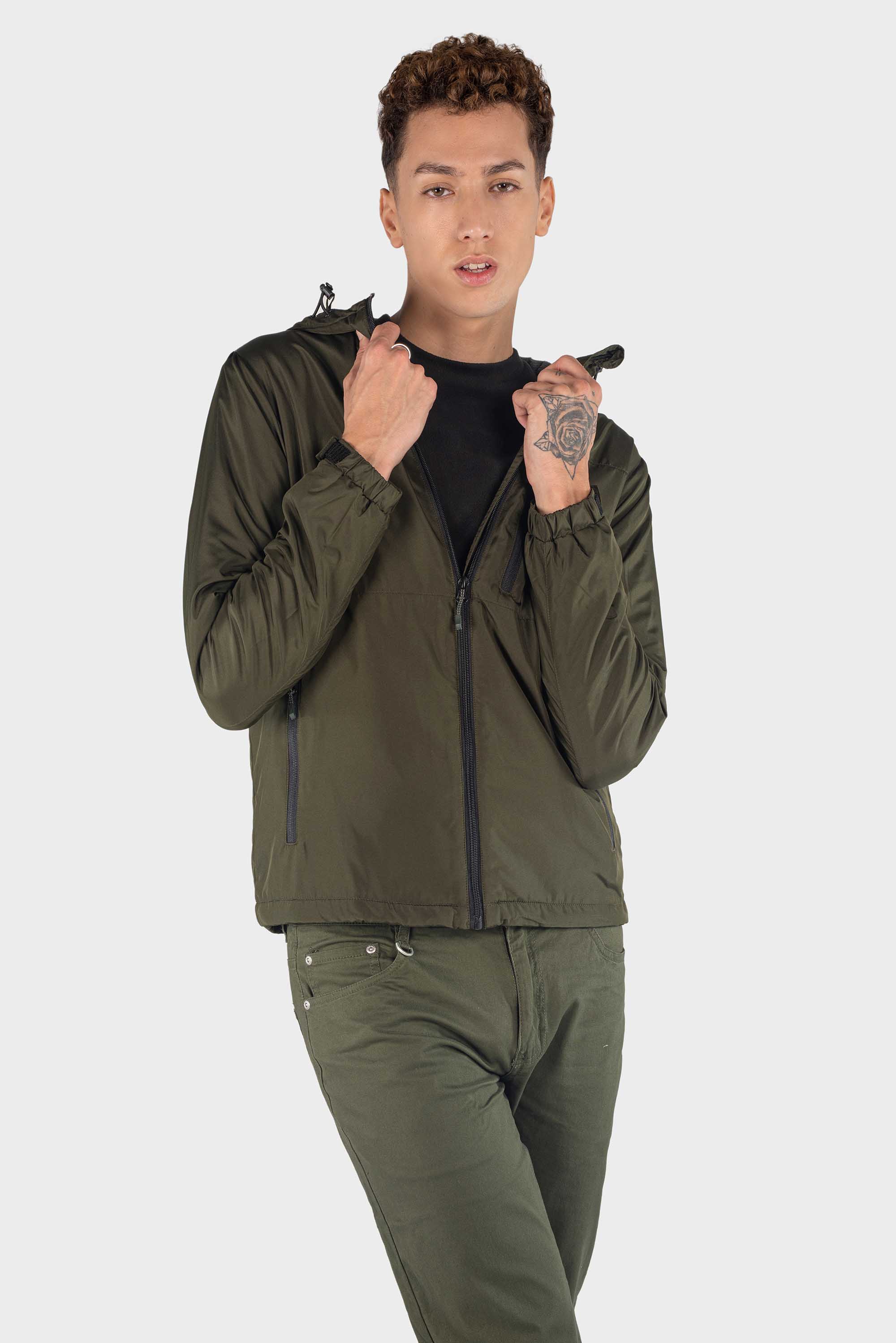 Men Hooded Polyester Jacket, Size: Large at Rs 725/piece in Ludhiana | ID:  2851558672012