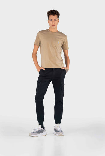 Bossini Mens Crew Neck Short Sleeves - Khaki