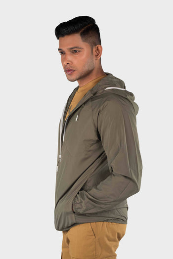 Bossini Mens Windbreaker Woven Jacket - Green