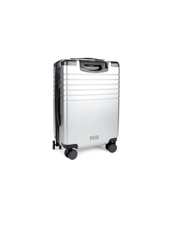Roberto Cavalli Spinner Suitcase - 20" Silver-JSV01XA#363-05