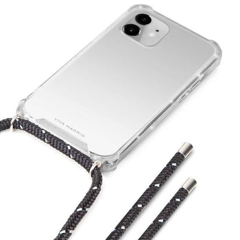 Viva Madrid Portra Clear Case for Apple iPhone 12 Mini - Black Lanyard