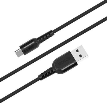 Porodo Metal Braided Type-C Cable 0.25m / 1.2m / 2.4m - Black