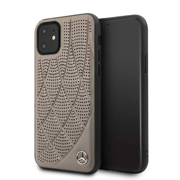 Mercedes-Benz Quilted Genuine Leather Case For iPhone 11 Pro
