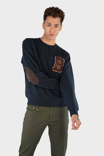 Bossini Mens Knitted Pullover - Dark Blue