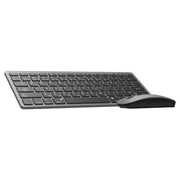 Porodo Bluetooth Keyboard with Mouse - Super Slim - Gray