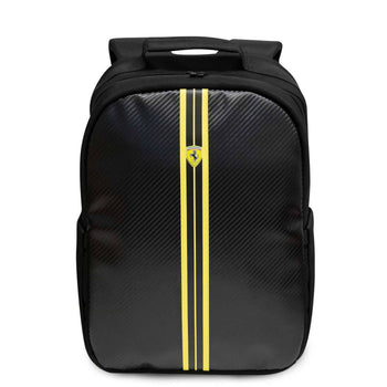 Ferrari On Track Nylon & PU Carbon Computer Backpack 15" - Black