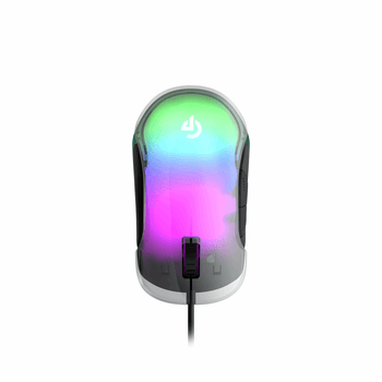 Porodo Gaming Mouse - 8D Crystal - Clear