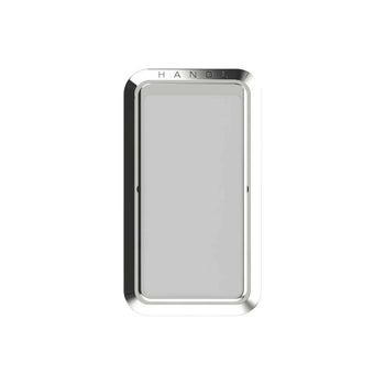 Handl Solid Phone Grip - Midnight Green, Silver & Pink