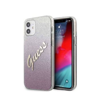 GUESS Script Glitter Gradient case for iPhone 12 / 12 Pro (6.1")