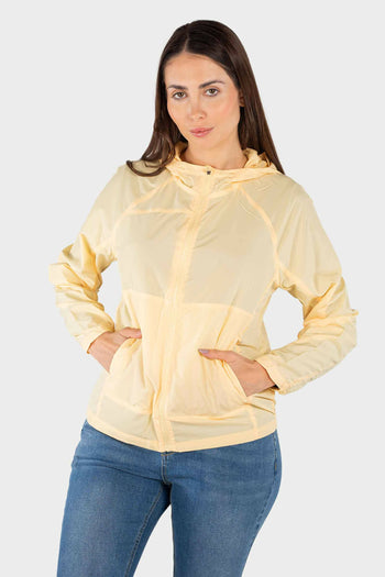 Bossini Ladies Hooded WindBreaker - Butter