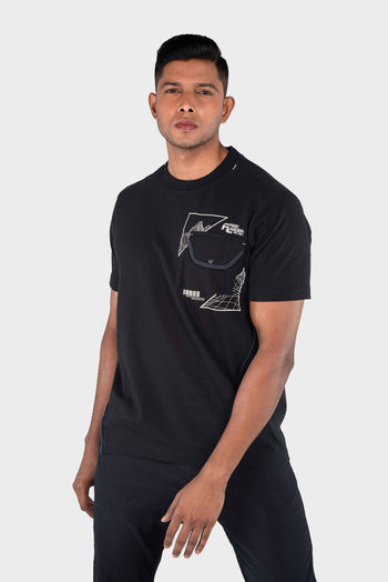 Bossini Mens Knit Short Sleeve T-Shirt - Black