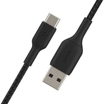 Belkin BOOST CHARGE USB-A to USB-C Cable Braided, 1M - Black