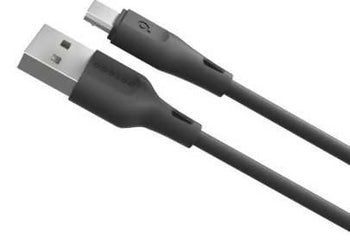 Porodo PVC Micro USB Cable 1.2m 2.4A - Black