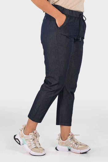 Bossini Ladies Woven Pants - Navy Combo