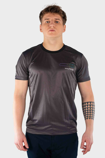 Bossini Mens Knitted T-Shirts - Dark Grey