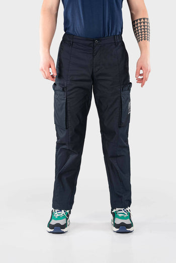 Bossini Mens Relayed Fit Woven Pants - Dark Blue