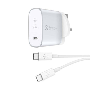 Belkin Boost Charge USB-C Home Charger and Cable 27W - Silver