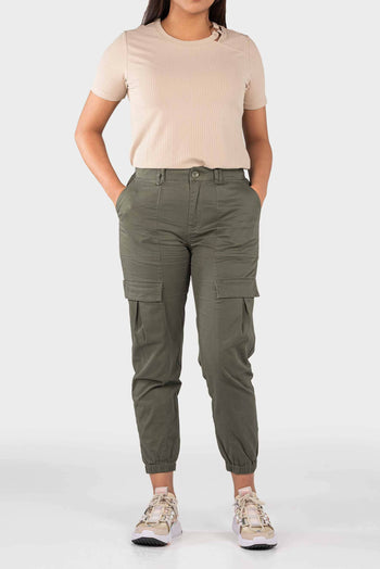 Bossini Ladies Woven Pants - Green