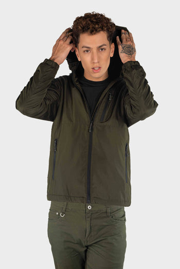 Bossini Mens Woven Jacket - Dark Green