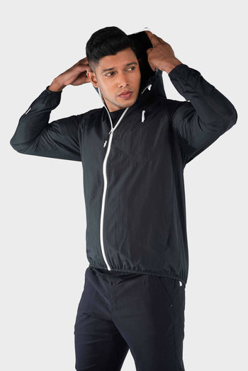 Bossini Mens Windbreaker Woven Jacket - Black