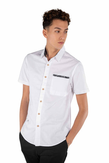 Bossini Mens Woven Shirt - White