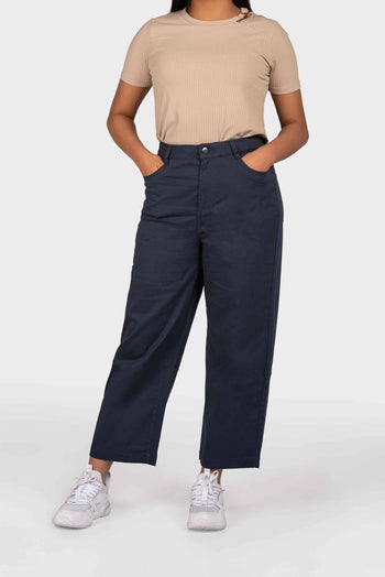 Bossini Ladies Woven Pants - Dark Blue