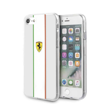 Ferrari Transparent Hard Case for iPhone 7/8/SE 2 - Italy