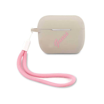 Guess Silicone Vintage Case with White Logo for Airpods Pro