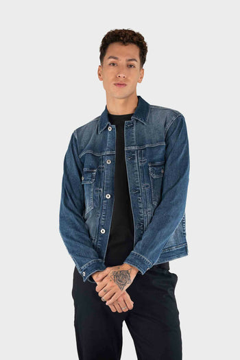 Bossini Mens Denim Jacket - Dark Indigo