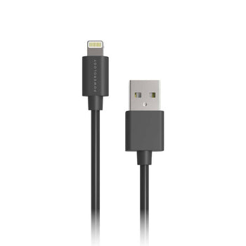 Powerology PVC Lightning Cable 1.2M - Black, Blue, Red & White